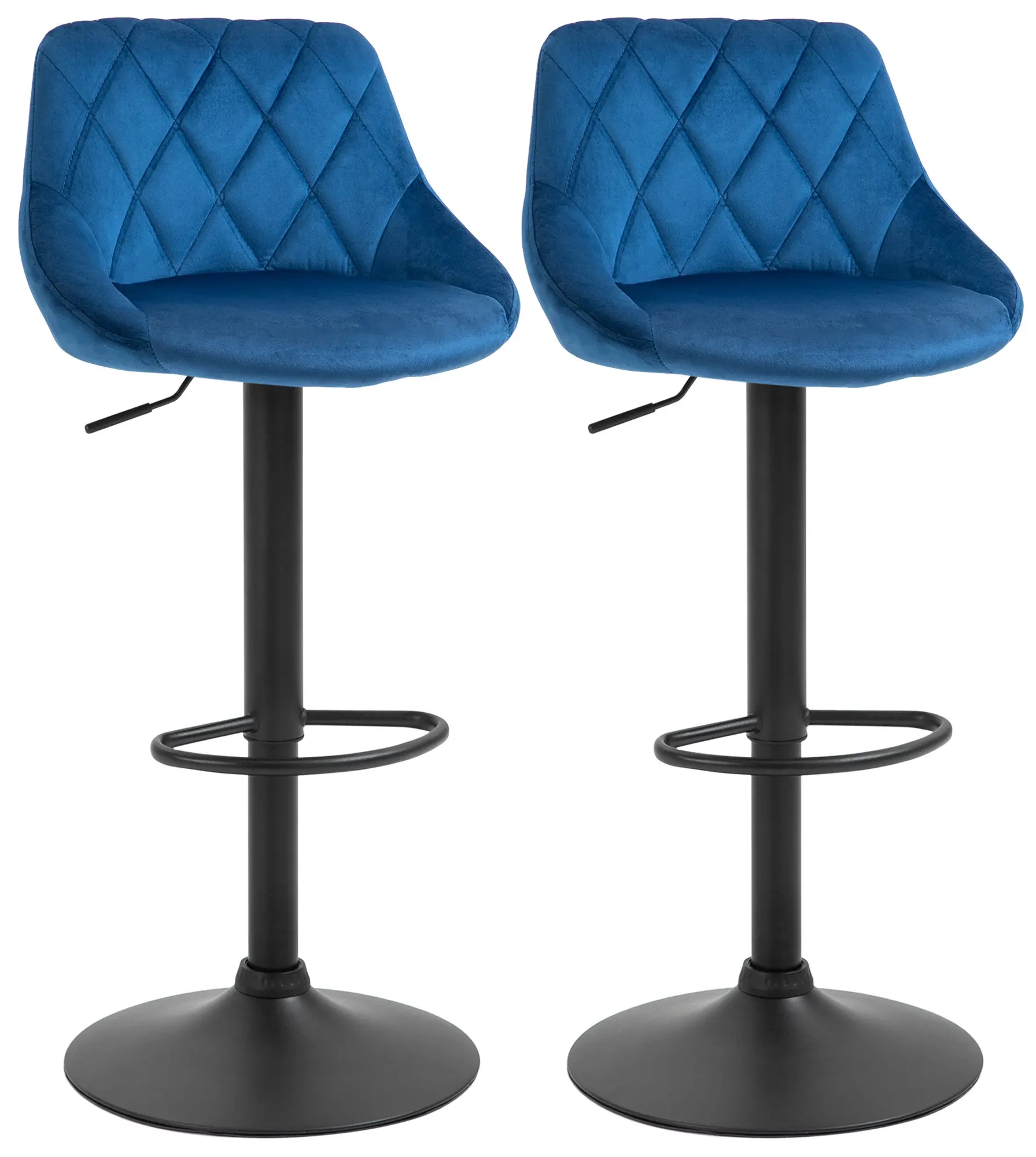 Set scaune de bar Homcom 835-502V02DB 2pcs (Blue) - 2