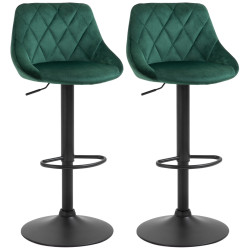 Set scaune de bar Homcom 835-502V02GN 2pcs (Green) Thumb