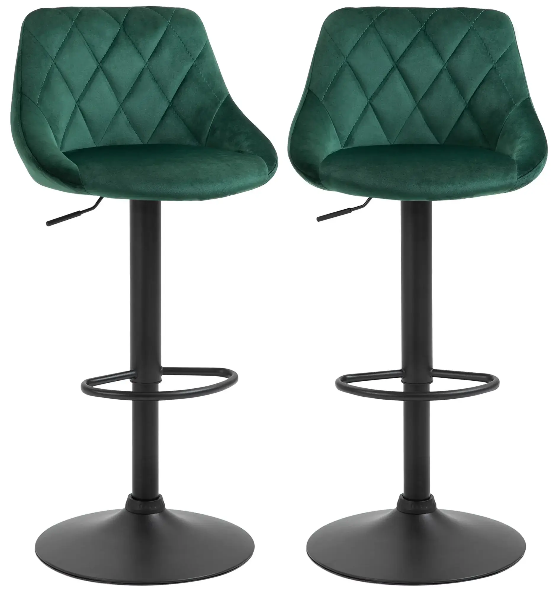 Set scaune de bar Homcom 835-502V02GN 2pcs (Green) - 3