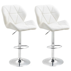 Set scaune de bar Homcom 835-506V02WT 2pcs (White) Thumb