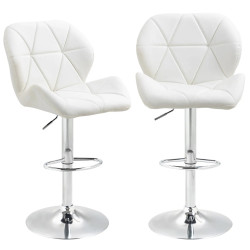 Set scaune de bar Homcom 835-506V02WT 2pcs (White) Thumb