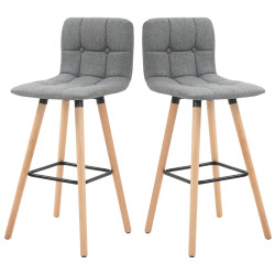 Set scaune de bar Homcom 835-530 2pcs (Grey) Thumb