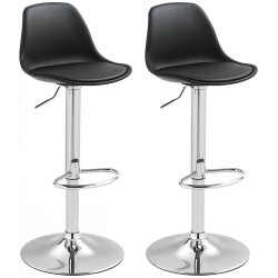 Set scaune de bar Homcom 835-597V00BK 2pcs (Black) Thumb