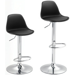 Set scaune de bar Homcom 835-597V00BK 2pcs (Black) Thumb