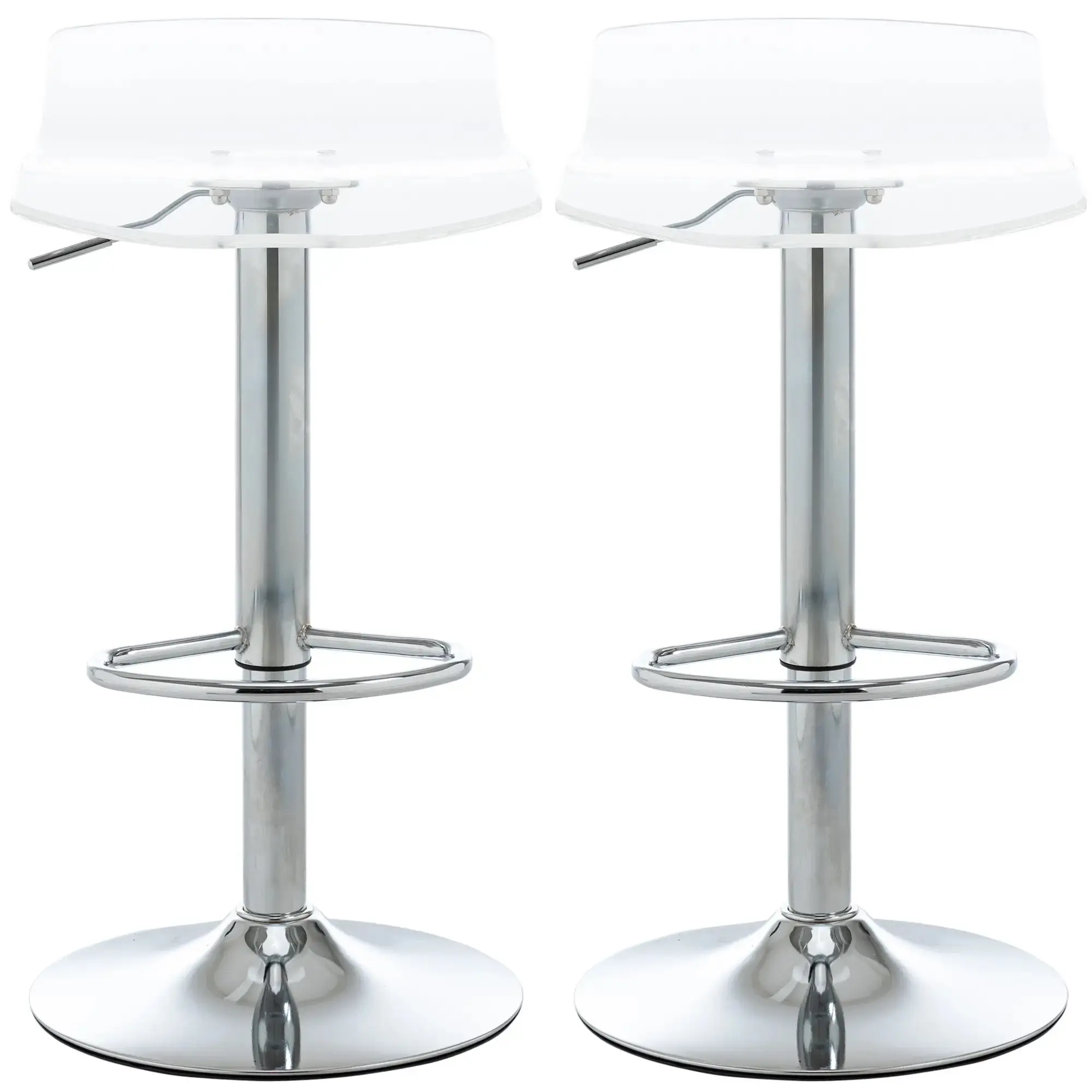 Set scaune de bar Homcom 835-622 (Transparent) - 3