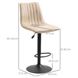 Комплект барных стульев Homcom 835-718V00LG 2pcs (Light Brown) Thumb