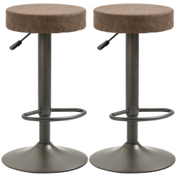 Set scaune de bar Homcom 835-719V00CF 2pcs (Coffee) Thumb