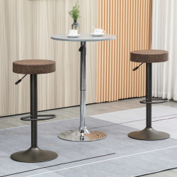 Set scaune de bar Homcom 835-719V00CF 2pcs (Coffee) Thumb
