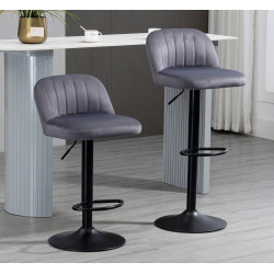 Set scaune de bar Homcom 835-738V00GY 2pcs (Grey) Thumb