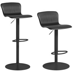 Set scaune de bar Homcom 83A-159V00BK 2pcs (Black) Thumb