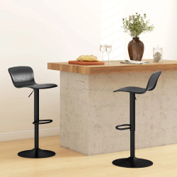Set scaune de bar Homcom 83A-159V00BK 2pcs (Black)