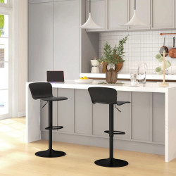 Set scaune de bar Homcom 83A-159V00BK 2pcs (Black) Thumb