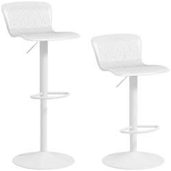 Set scaune de bar Homcom 83A-159V00WT 2pcs (White) Thumb
