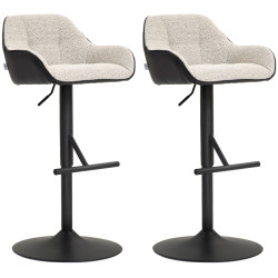 Set scaune de bar Homcom 83A-187V01LG 2pcs (Light Grey) Thumb