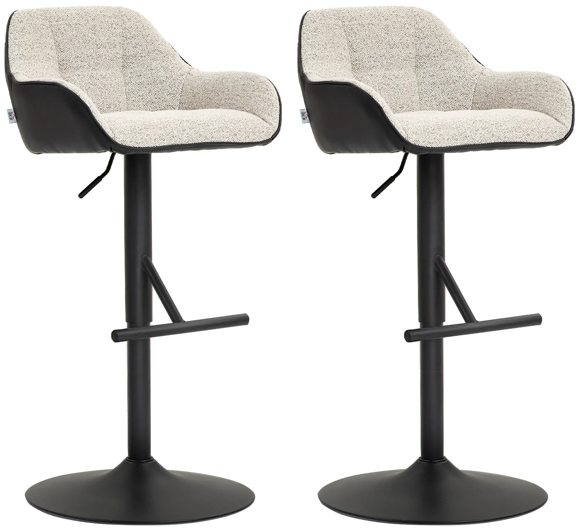 Set scaune de bar Homcom 83A-187V01LG 2pcs (Light Grey) - 2