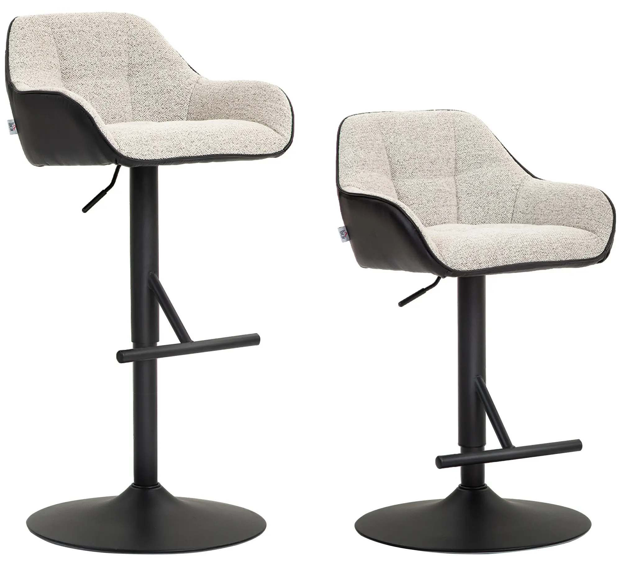 Set scaune de bar Homcom 83A-187V01LG 2pcs (Light Grey) - 3