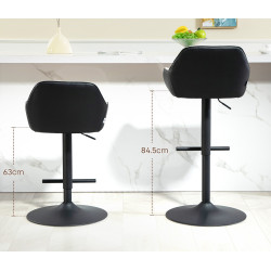 Set scaune de bar Homcom 83A-187V01LG 2pcs (Light Grey) Thumb