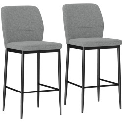 Set scaune de bar Homcom 83A-215V00GY (Grey) Thumb