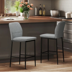 Set scaune de bar Homcom 83A-215V00GY (Grey)