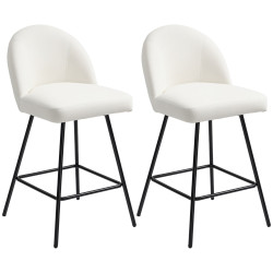 Комплект барных стульев Homcom 83A-231V00CW 2pcs (Cream White) Thumb