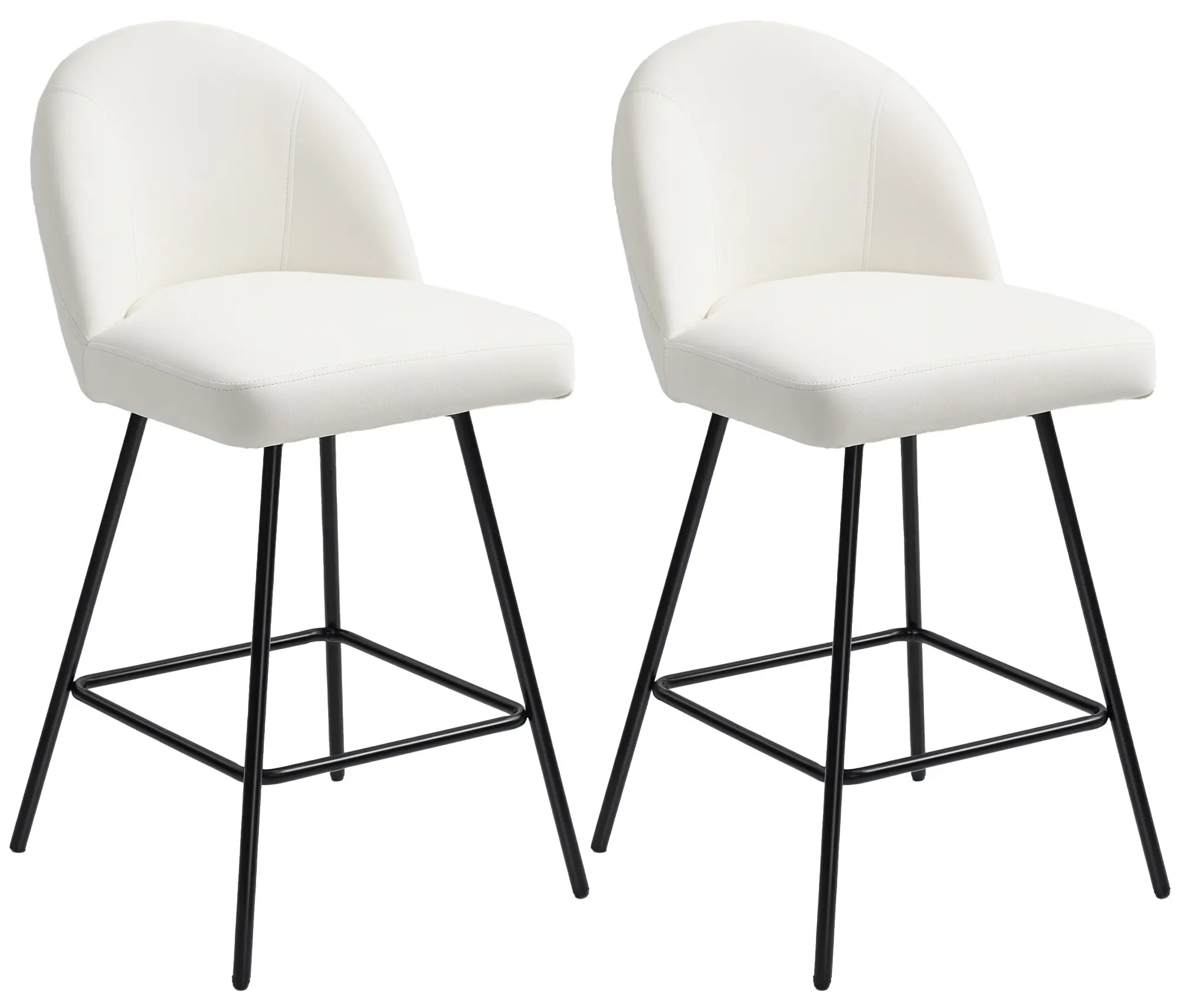 Комплект барных стульев Homcom 83A-231V00CW 2pcs (Cream White) - 2