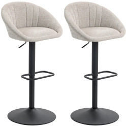 Set scaune de bar Homcom 83A-345V00BG (Beige) Thumb