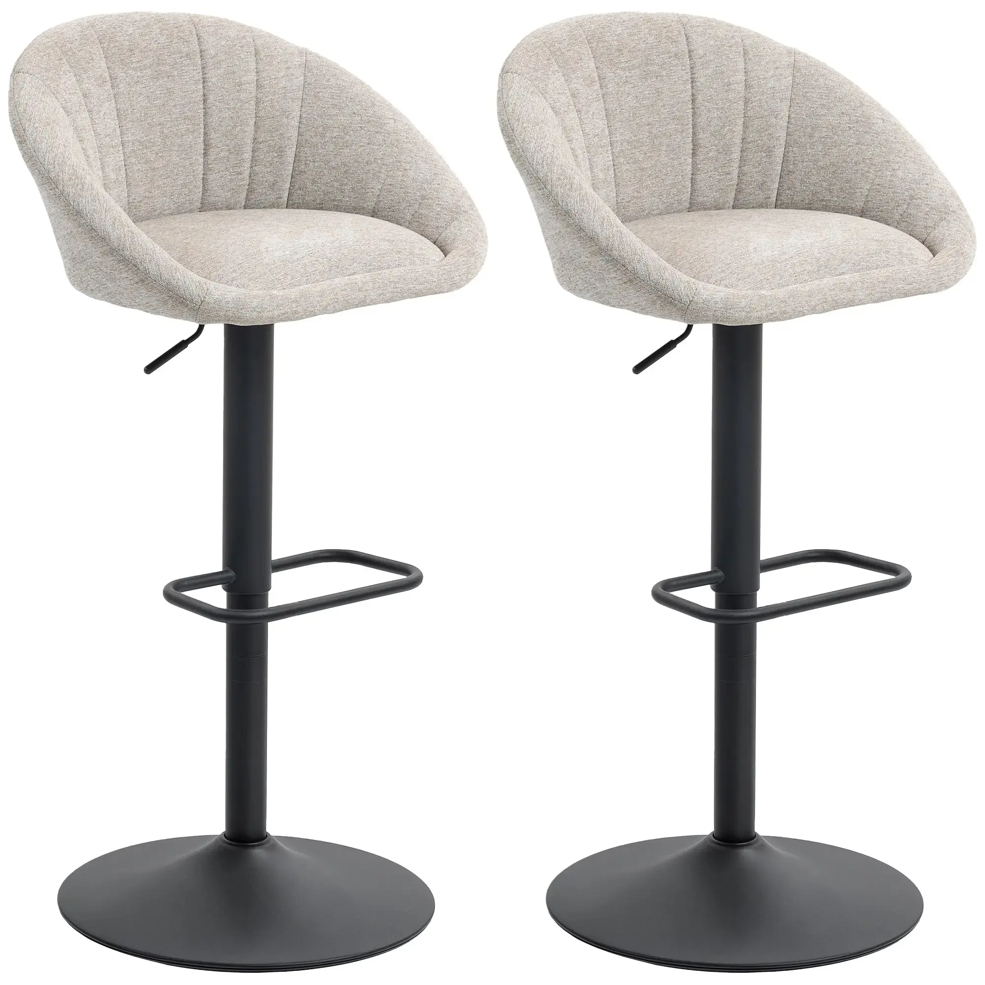 Set scaune de bar Homcom 83A-345V00BG (Beige) - 3