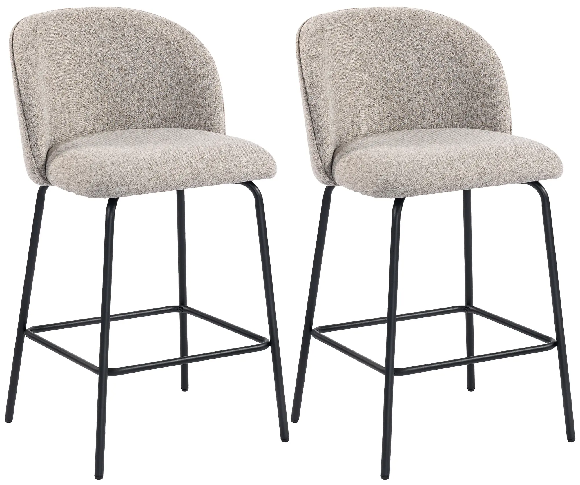 Set scaune de bar Homcom 83A-351V00LG (Light Grey) - 2