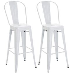 Set scaun de bar Homcom 835-122V01WT 44x49x116 (White) Thumb