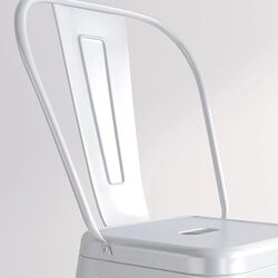 Set scaun de bar Homcom 835-122V01WT 44x49x116 (White) Thumb