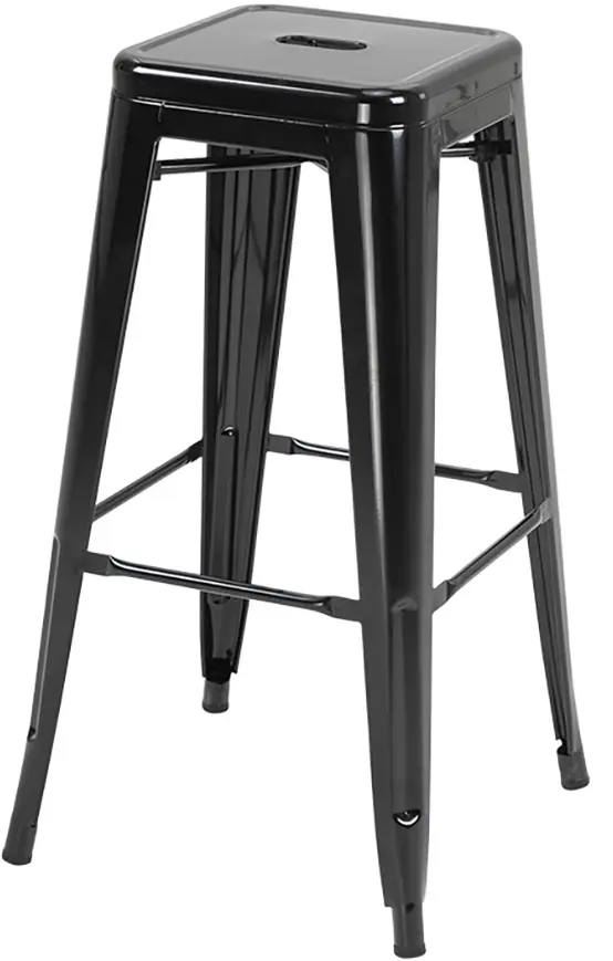 Set scaune de bar Homcom 835-177BK (Black) - 2