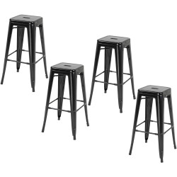 Set scaune de bar Homcom 835-177BK (Black) Thumb
