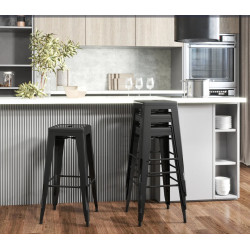 Set scaune de bar Homcom 835-177BK (Black) Thumb