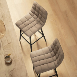 Set scaune de bar Homcom 835-271V00BN (Brown/Black) Thumb