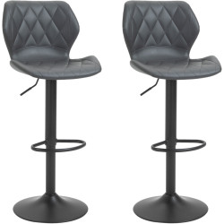 Set scaune de bar Homcom 835-358 (Grey/Black) Thumb