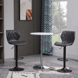 Set scaune de bar Homcom 835-358 (Grey/Black) Thumb