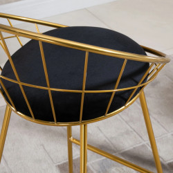Set scaune de bar Homcom 835-431 (Black/Gold) Thumb