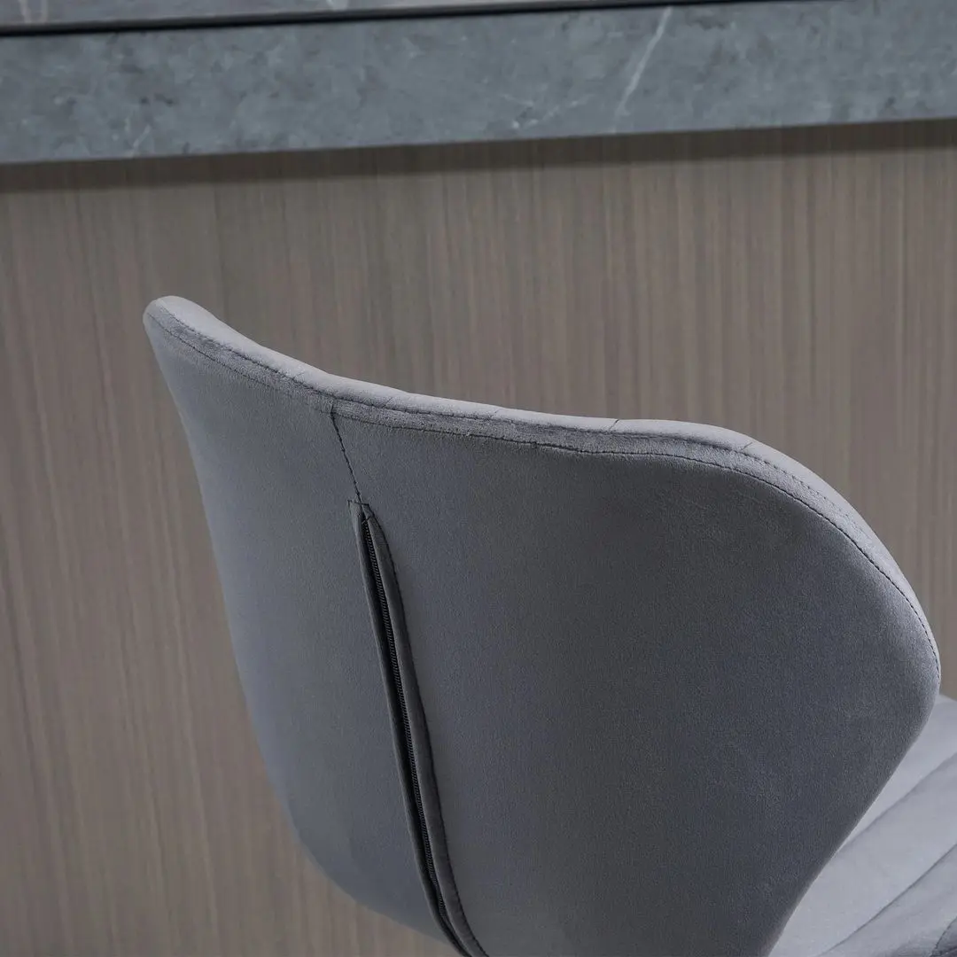 Set scaune de bar Homcom 835-466GY 47x51x113 cm (Grey/Black)