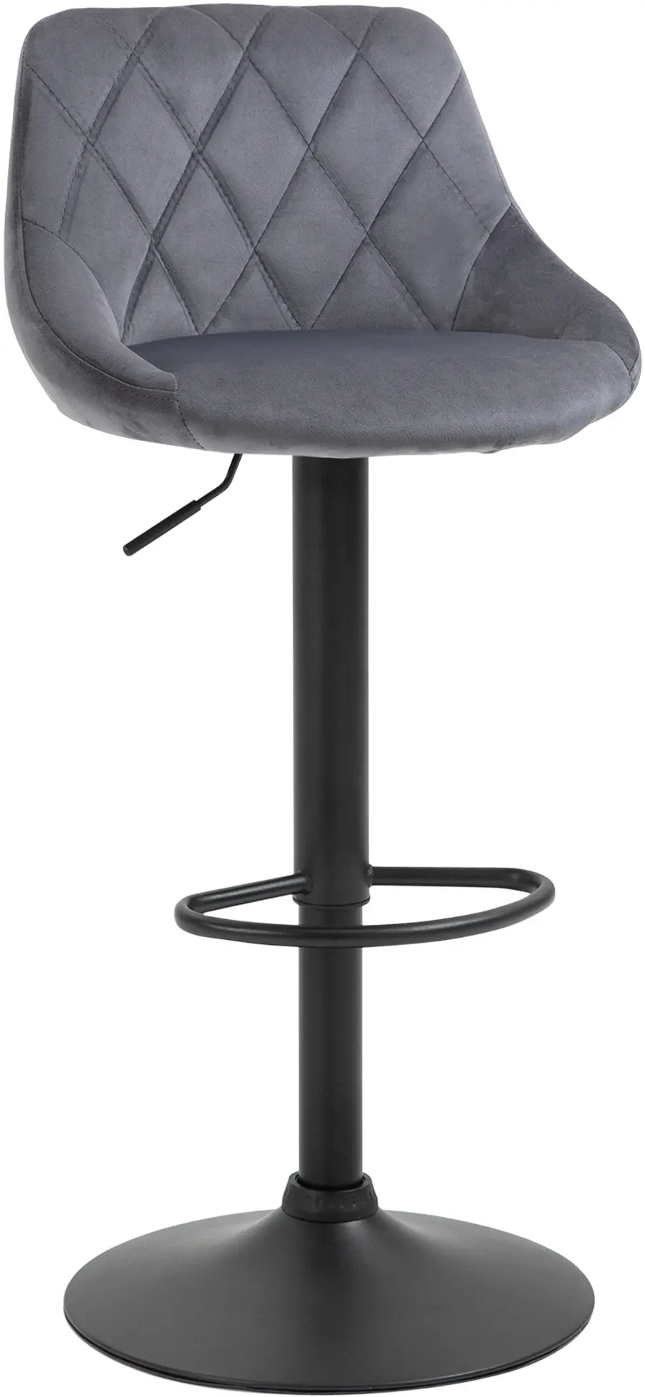 Set scaune de bar Homcom 835-502V02CG (Dark Grey/Black) - 2
