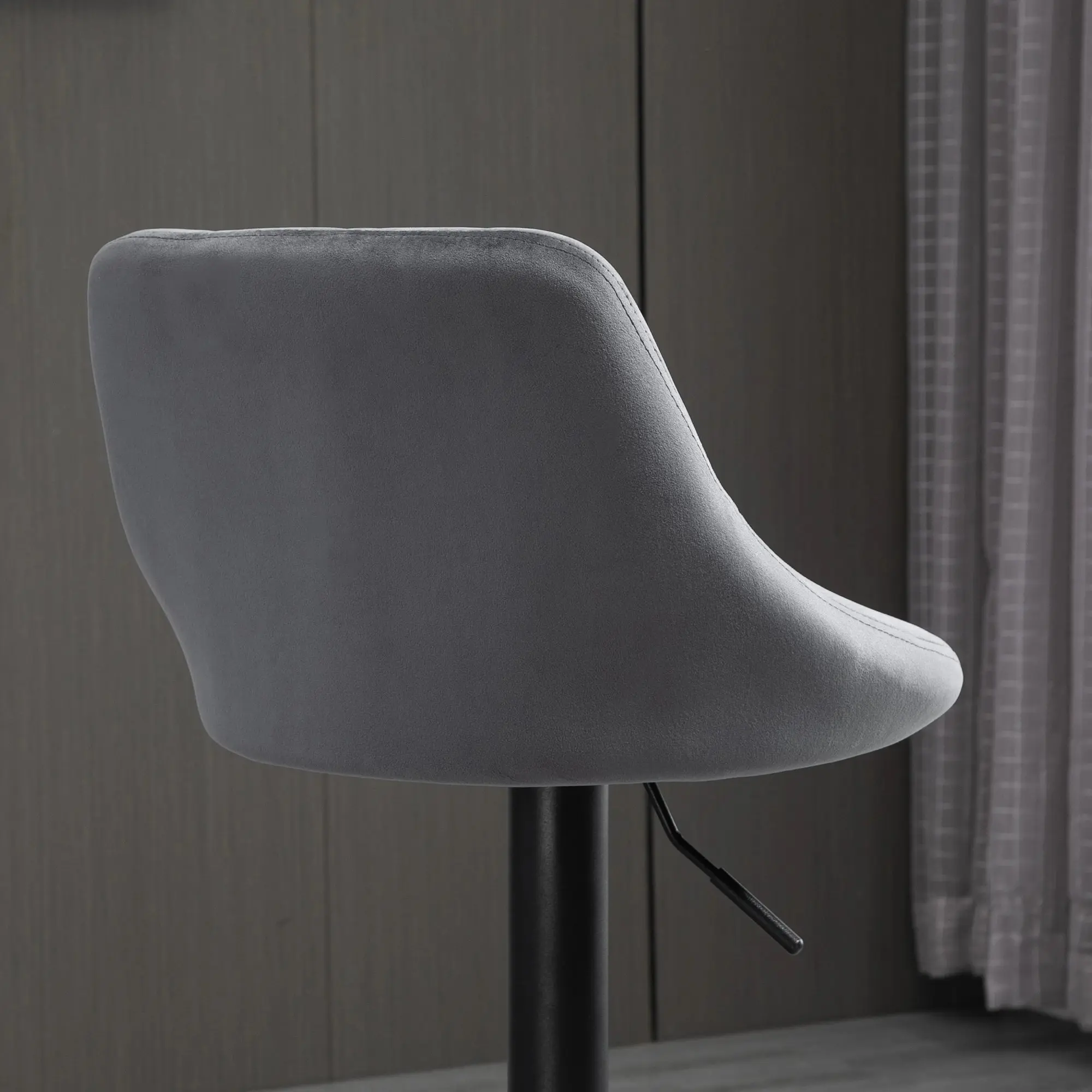 Set scaune de bar Homcom 835-502V02CG (Dark Grey/Black) - 4