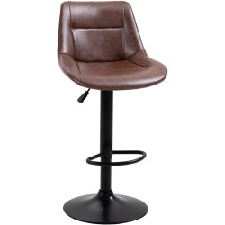 Set scaune de bar Homcom 835-585 (Brown/Black) Thumb