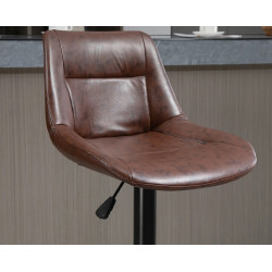 Set scaune de bar Homcom 835-585 (Brown/Black) Thumb