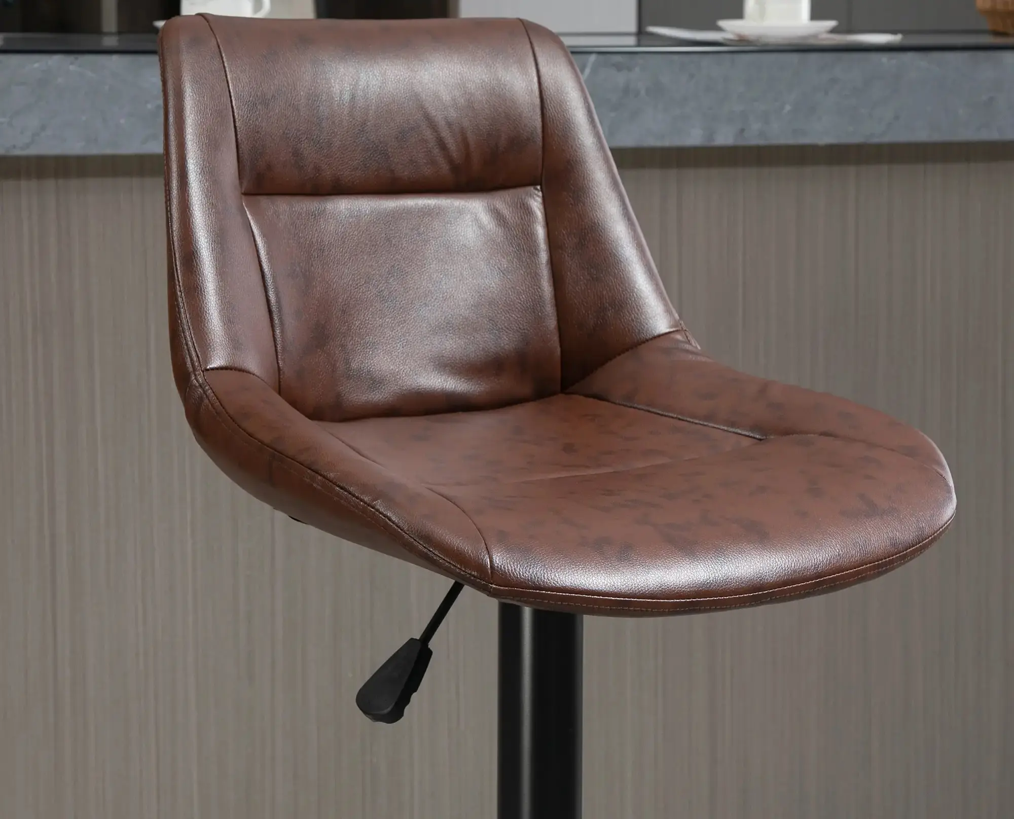 Set scaune de bar Homcom 835-585 (Brown/Black) - 5