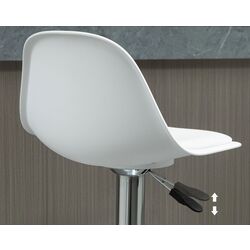 Набор барных стульев Homcom 835-597WT 40x42x104 cm (White/Silver) Thumb