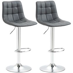 Набор барных стульев Homcom 835-743V00GY 42x45x89 (Grey/Silver) Thumb