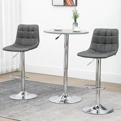 Набор барных стульев Homcom 835-743V00GY 42x45x89 (Grey/Silver) Thumb
