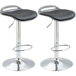 Набор барных стульев Homcom 835-804V00CG 39x41x88 cm (Black/Silver) Thumb