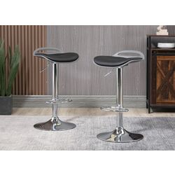 Набор барных стульев Homcom 835-804V00CG 39x41x88 cm (Black/Silver) Thumb