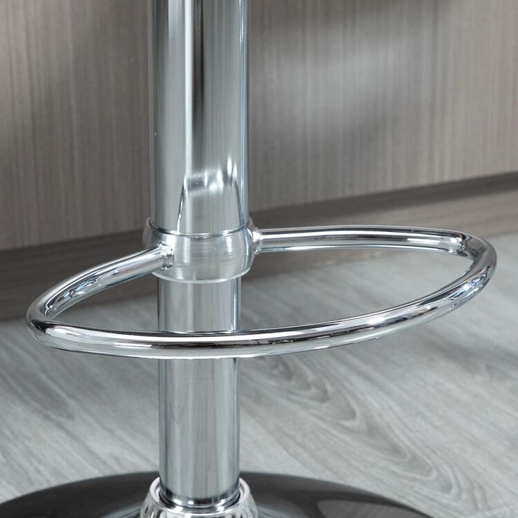 Набор барных стульев Homcom 835-804V00CG 39x41x88 cm (Black/Silver)