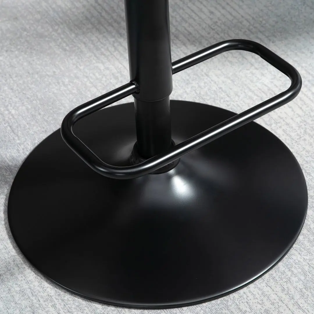 Set scaune de bar Homcom 835-823V00BK 47x50x116cm (Black/Walnut)